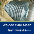 1mm opening 50m roll hot -dipped galvanized welded wire mesh